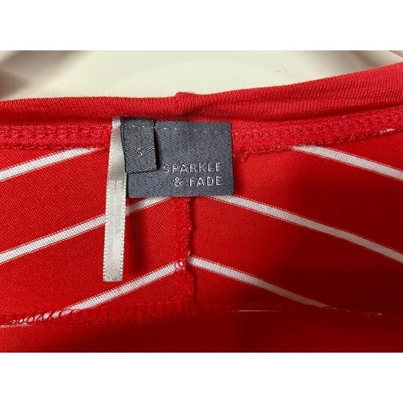 Urban Outfitters Sparkle & Fade Striped Short Sleeve Shirt Size S - Picture 3 of 9